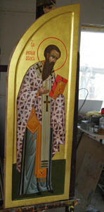 Jedno křídlo svatých dveří - sv. Basil Veliký